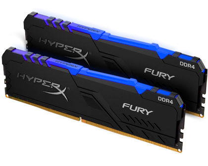 Оперативная память 16 Гб HyperX Fury RGB 2400 МГц