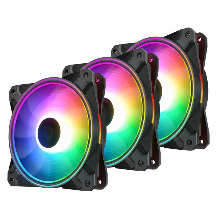 Комплект вентиляторов для корпуса Deepcool CF120 (3 IN 1) RGB (DP-FA-RGB-CF120-3)